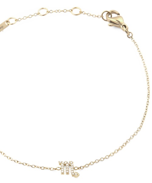 ブレスレット Crystal Zodiac Chain Bracelet レーディスブレスレット ゴールド レディース メンズの画像