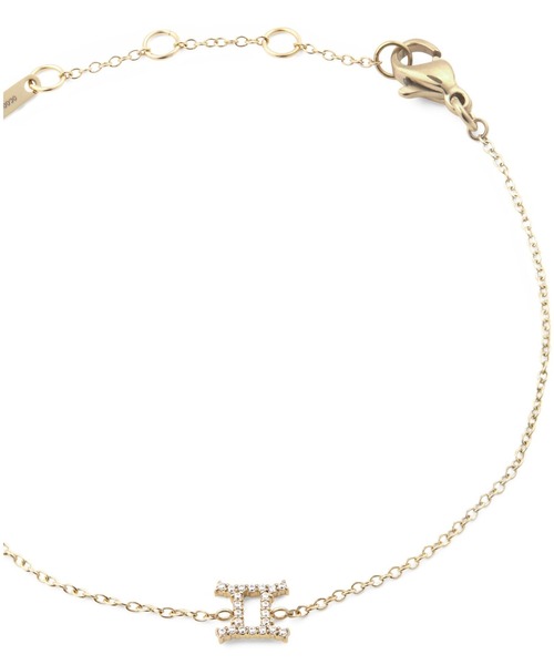 ブレスレット Crystal Zodiac Chain Bracelet レーディスブレスレット ゴールド レディース メンズの画像