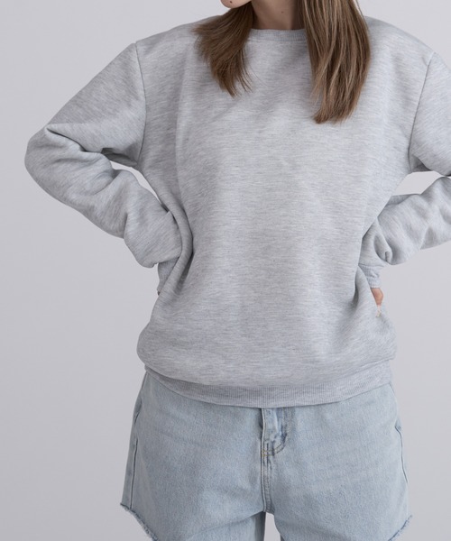 トレーナー スウェット ベーシック クルーリブスウェット ルーズシルエット メンズ レディース | ROOP TOKYO | 12