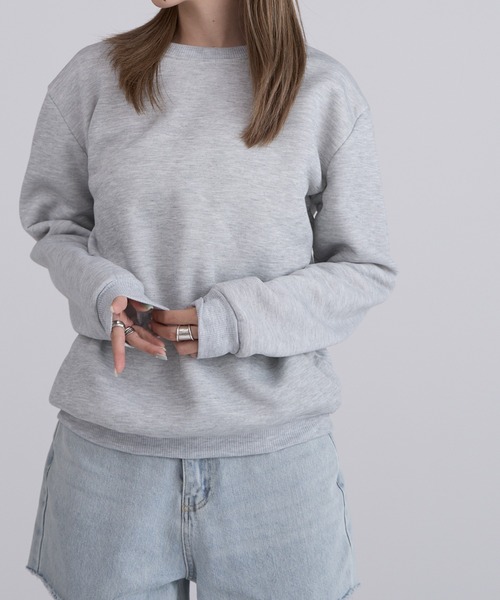 トレーナー スウェット ベーシック クルーリブスウェット ルーズシルエット メンズ レディース | ROOP TOKYO | 13