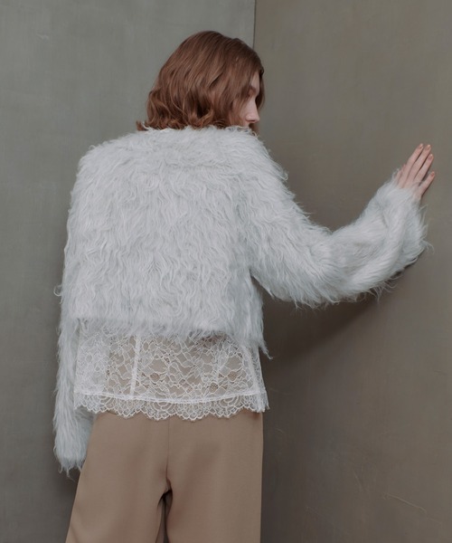 allureville（アルアバイル） ニット セーター ミンクファーボトル