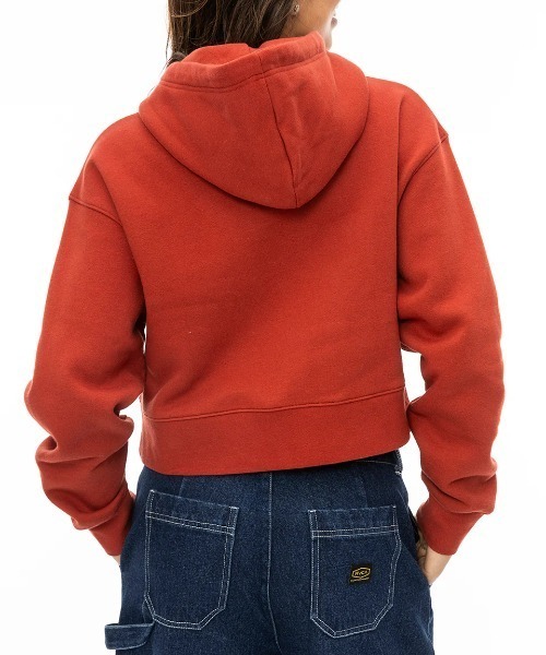 パーカー RVCA レディース OLD WEST DAD CROPPED パーカー/ルーカロゴワッペンクロップド丈ジップアップパーカー レディース RVCA パーカー レディース OLD WEST DAD CROPPED パーカー