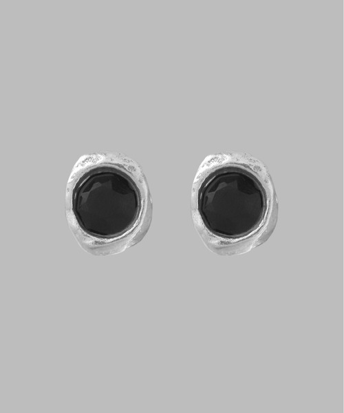 ANEMONE ピアス メタルフレーム天然石ピアス「silver925