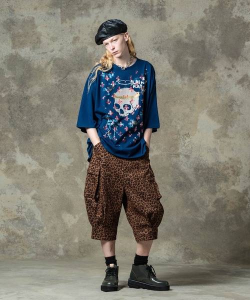 glamb tシャツ Lily Skull T-Shirt / リリースカルTシャツ