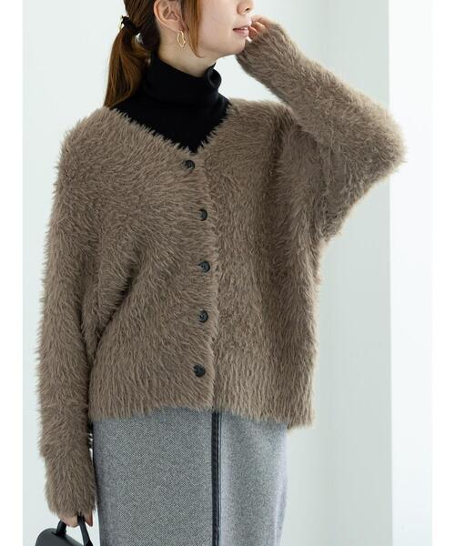 Te chichi（テチチ） カーディガン シャギーミドルカーディガン