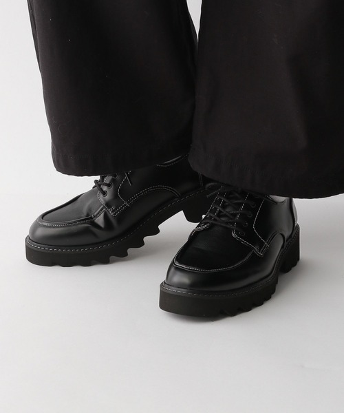 黒レザー ドレスシューズ 602 ドレスシューズ メダリオン ブラック