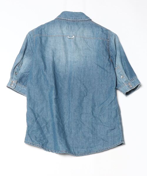 TODAYFUL ブルー 半袖シャツ Fサイズ TODAYFUL 「TODAYFUL」 半袖シャツ FREE ブルー レディース