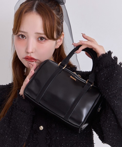 wmmw (what mee mee want) ボストンバッグ ネイビー LOWELL things ボストンバッグ 「千葉由佳さん」コラボ2WAY