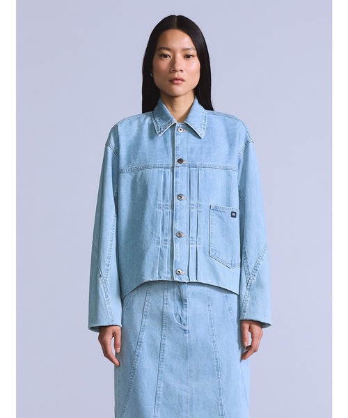 ブラウス シャツ Levi's/リーバイス BLUETAB(TM) LINED SEAMED トラッカージャケット ライトインディゴ レディース