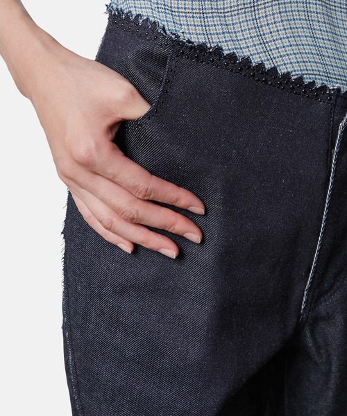 アイレネ　Pinkingcut Denim ピンキングカットデニム IRENE パンツ ピンキングカットデニム / Pinkingcut Denim
