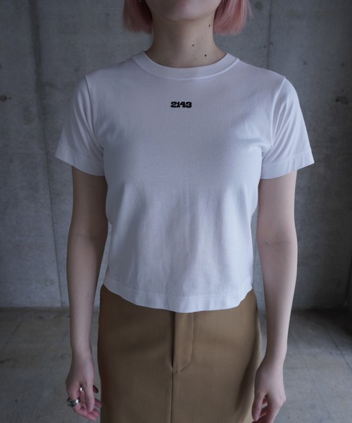 tシャツ NUMBERING EMBROIDERY H/S TEE レディース