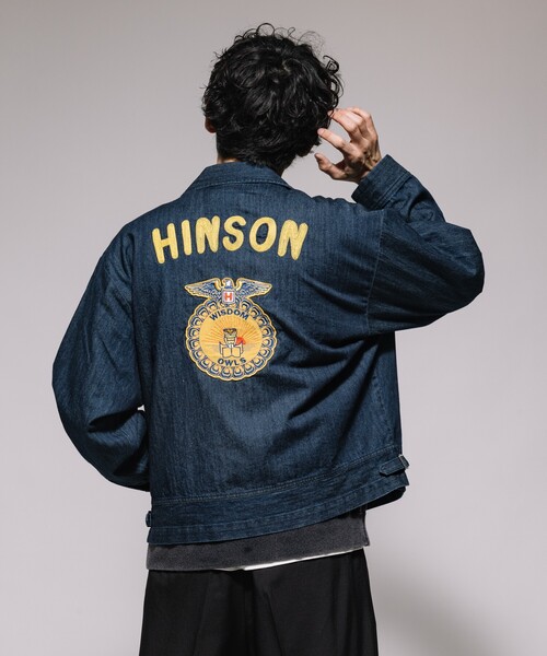 ブルゾン アウター HINSON/ヒンソン デニムFFAジャケット/ヒッコリー