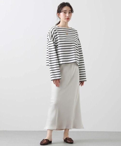 tシャツ ルミノアボーダーショートカットソー レディース Le Minor tシャツ 「Le Minor/ルミノア」ボーダーカットソー