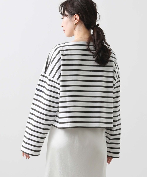 ＊美品【GALERIE VIE ×Le minor 】ショートボーダーカットソー 美品【GALERIE VIE ×Le minor 】ショートボーダーカットソー