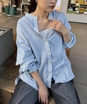 リネンシャツ ブラウス シャツ 「冷房・日焼け...の詳細画像1