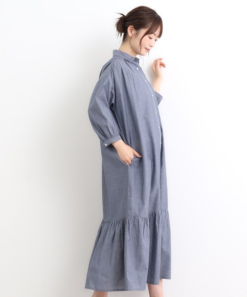 ★ Heart様　ローラアシュレイ✨フレアーワンピース❤︎リネン＆綿　XL〜2XL LAURA ASHLEY（ローラアシュレイ） ワンピース 「コットン100％／羽織