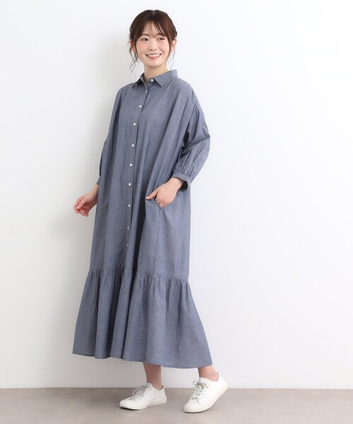 LAURA ASHLEY（ローラアシュレイ） ワンピース 「コットン100％／羽織