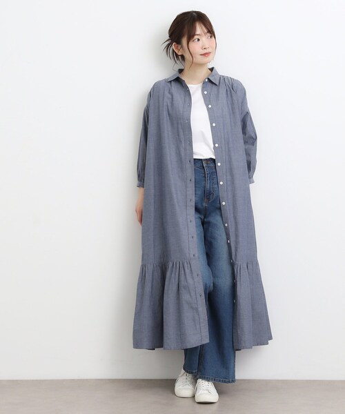LAURA ASHLEY（ローラアシュレイ） ワンピース 「コットン100％／羽織
