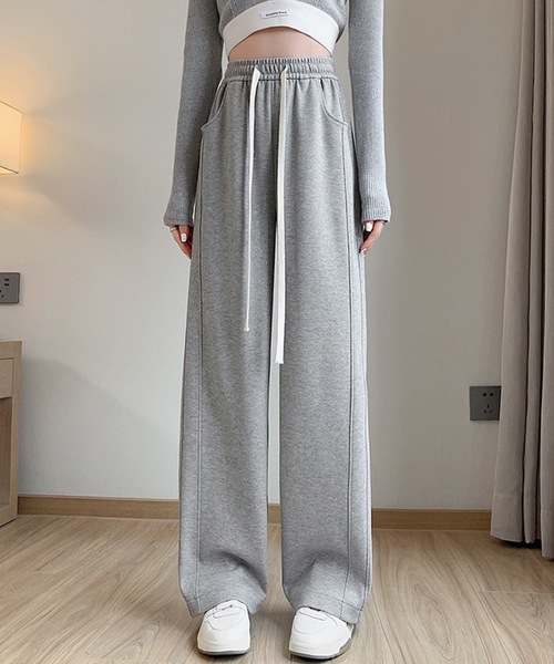 DAYRA ワイドパンツ スウェットパンツ ジャージ ライン ワイド