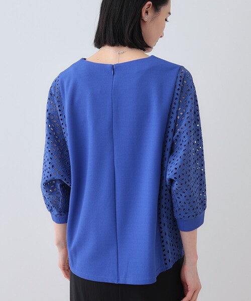 tシャツ 「洗える／体型カバー」レースコンビトップス レディース | INDIVI | 25