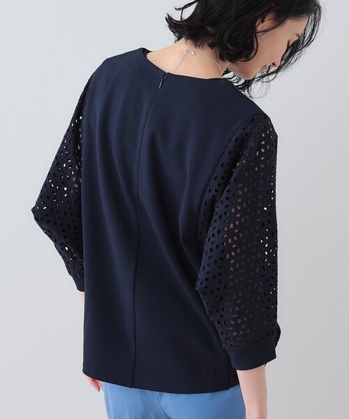 tシャツ 「洗える／体型カバー」レースコンビトップス レディース | INDIVI | 29