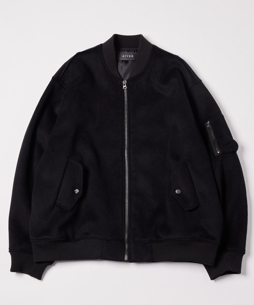 「AIVER」 ジップアップブルゾン SMALL ブルー メンズ_画像4