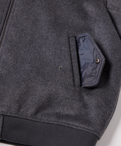 「AIVER」 ジップアップブルゾン SMALL ブルー メンズ_画像9