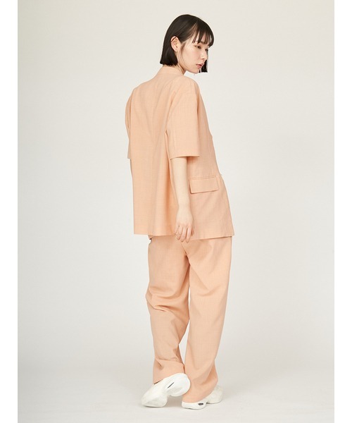 emmi コート アウター セミシアーハーフスリーブジャケット