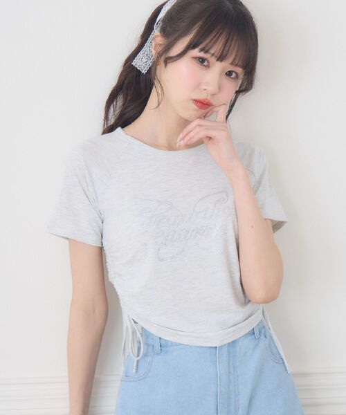 ティーティー♡様　〜専用〜 Emsexcite tシャツ ビジューロゴドロストTEE レディース