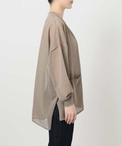 SLOBE IENA カーディガン シアーカーディガン レディース