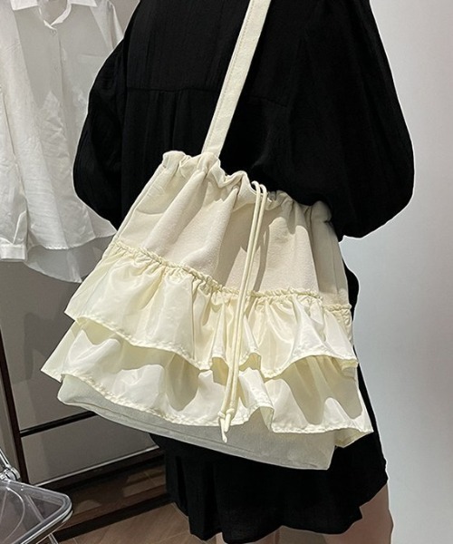 トートバッグ フリルトートバッグ レディース : ZOZOTOWN Yahoo!店