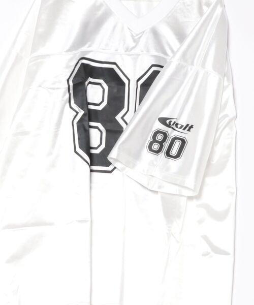 tシャツ a.p.o.v. ビッグナンバリングシャイニーポリオーバーサイズ