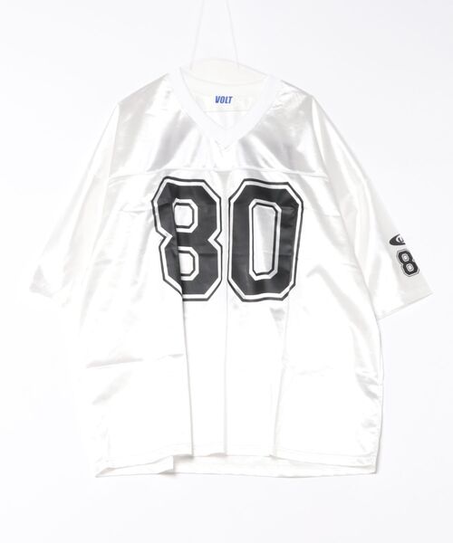 tシャツ a.p.o.v. ビッグナンバリングシャイニーポリオーバーサイズ