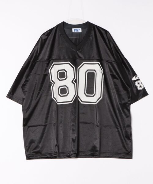 tシャツ a.p.o.v. ビッグナンバリングシャイニーポリオーバーサイズ