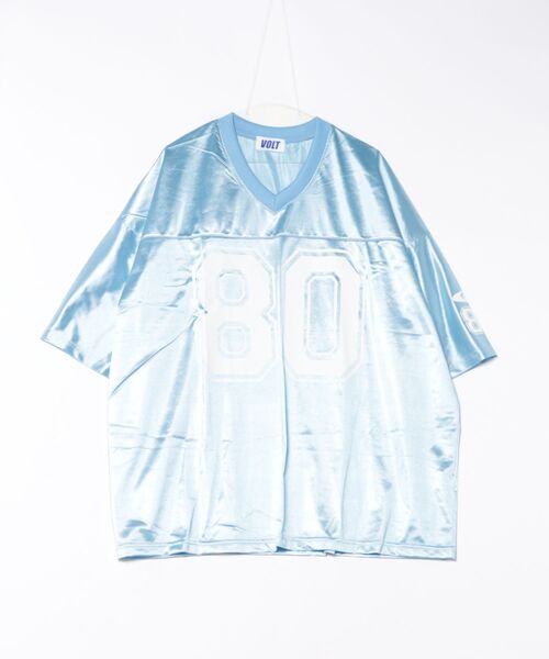 tシャツ a.p.o.v. ビッグナンバリングシャイニーポリオーバーサイズ
