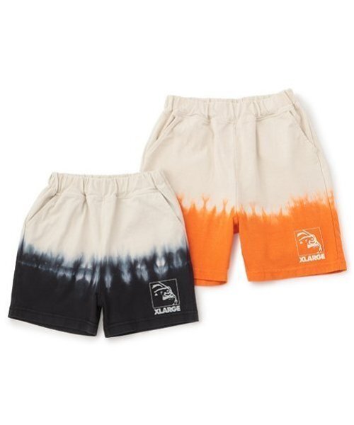 XLARGE KIDSロゴ Tシャツ ショートパンツ セット100 XLARGE KIDS セットアップ 配色ロゴ半袖T+ショートパンツセット