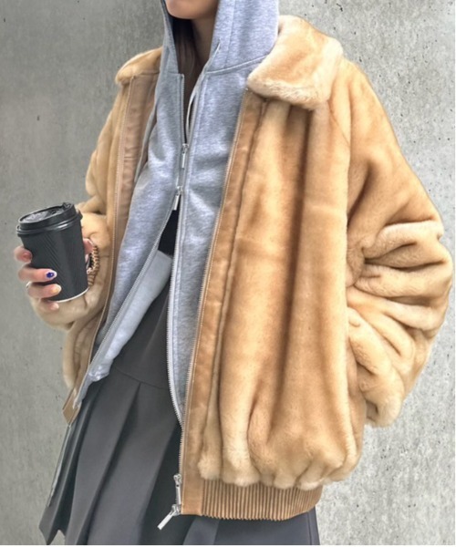 Ameri（アメリ） ブルゾン アウター DESSERT CUP FUR BLOUSON