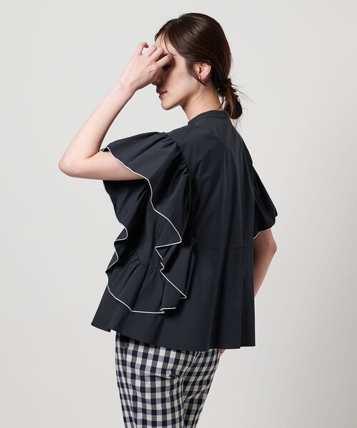 ユナイテッドアローズ　フレアスリーブブラウス　未使用品 UNITED ARROWS ブラウス シャツ イージー フレアスリーブ ‐撥水