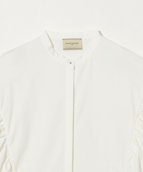 【新発売】今週の市販 UNITED ARROWS ‐撥水 フレアスリーブ イージー シャツ ブラウス トップス