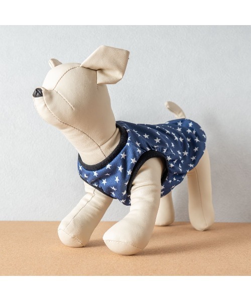 犬服 S わんこの普段着　水色の星 TONE（トネ） 犬 服 「muumdog」「犬服」星柄（ピンク）／UVカット