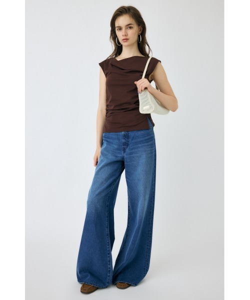 MOUSSY（マウジー） tシャツ COWL NECK ノースリーブトップス 