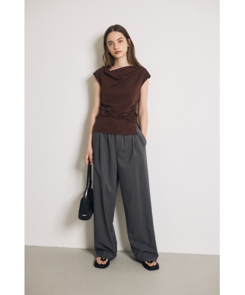 MOUSSY（マウジー） tシャツ COWL NECK ノースリーブトップス 