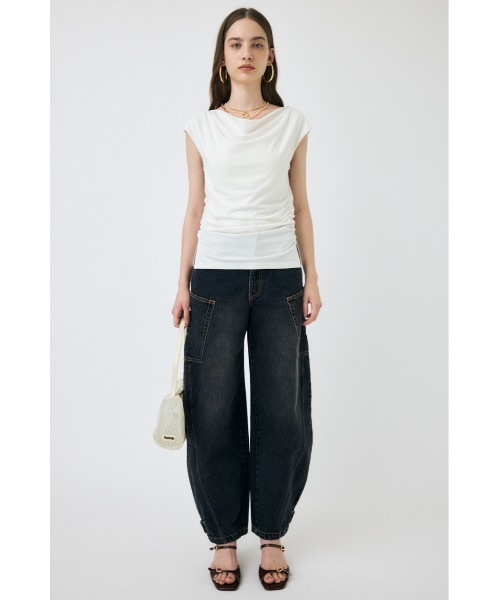 MOUSSY（マウジー） tシャツ COWL NECK ノースリーブトップス 