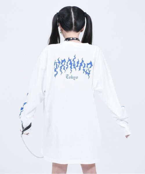 TRAVAS TOKYO　カットソー TRAVAS TOKYO/トラバス トーキョー』鍵穴プリントL/S Tee/ロング