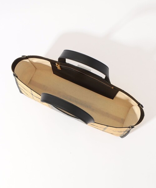 EleSac（エルサック） ハンドバッグ Ele`Sac CHECK WIDE TOTE バッグ 