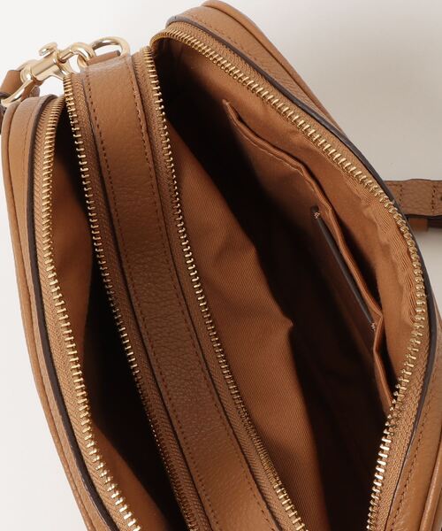 COACH 「COACH」 ワンポイントショルダーバッグ - ベージュ