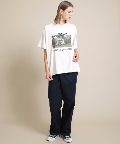 「MAISON EUREKA」 半袖Tシャツ SMALL オフホワイト レディース