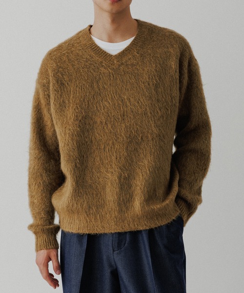 ADAM ET ROPE' セーター ニット モヘアミックス オーバーサイズ