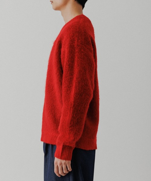 ADAM ET ROPE' モヘアミックス Vネックセーター ADAM ET ROPE' セーター ニット モヘアミックス オーバーサイズ