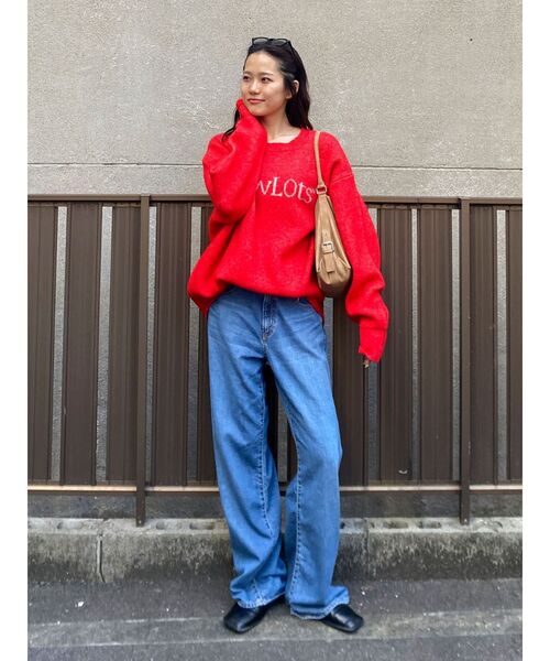 Ungrid（アングリッド） ニット セーター 「WEB限定」ロゴルーズニット